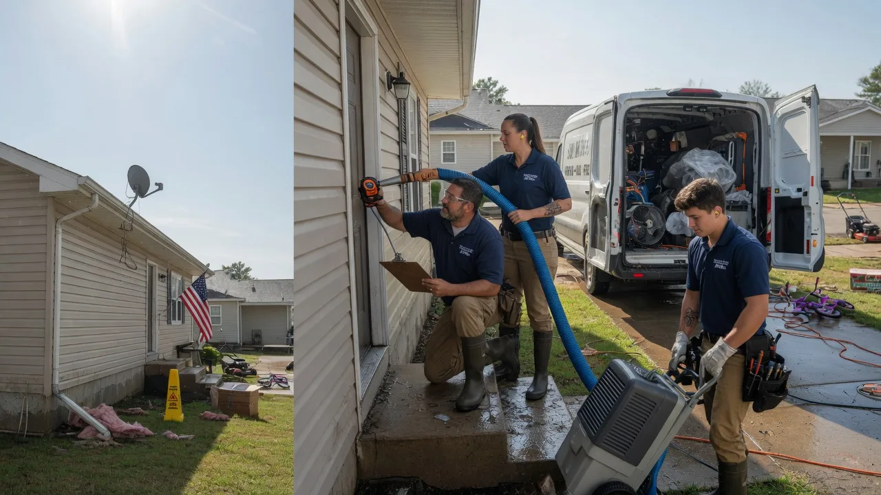 Ceiling Water Damage Restoration in New Salem, PA near me